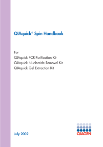 QIAquick Spin Handbook