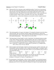 Solutions 3 (some Chapter 9-10 problems) Chem151 [Kua] 9.48