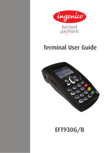 Terminal User Guide EFT930G/B