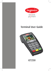 ICT250 Terminal User Guide