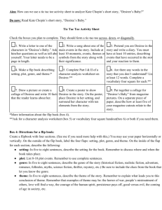 Aim: How can we use a tic tac toe activity sheet to analyze Kate