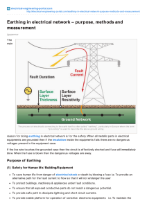 Earthing in electrical network – purpose, methods and