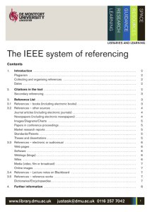 The IEEE system of referencing - De Montfort University Library