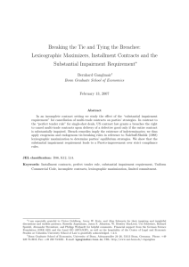 Breaking the Tie and Tying the Breachee: Lexicographic Maximizers