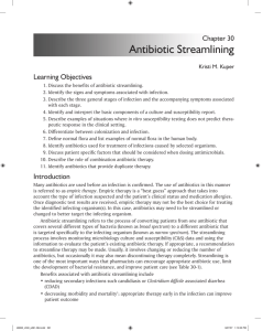 Antibiotic Streamlining