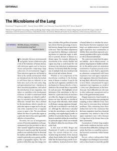 the microbiome of the lung