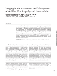 Imaging in the Assessment and Management of Achilles