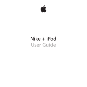 Nike + iPod User Guide