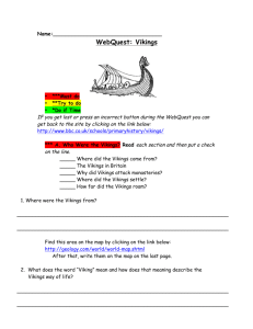 WebQuest: Vikings - etownschools.org