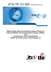 ETSI TR 121 905 V12.0.0 (2014-10)