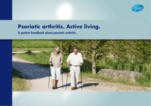 Psoriatic arthritis. Active living.