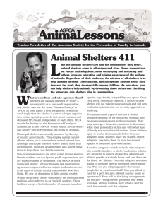 Animal Shelters - Cochrane & Area Humane Society