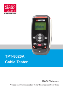 TPT-8020A Cable Tester