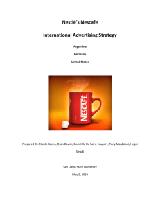 Nestlé's Nescafe International Advertising Strategy
