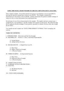 USING THE EXCEL CHART WIZARD TO CREATE CURVE FITS