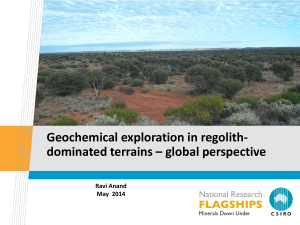 Geochemical exploration in regolith- dominated terrains
