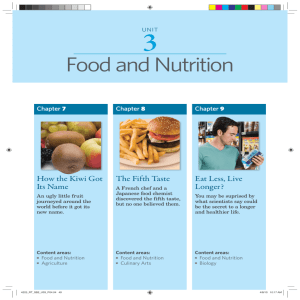 Food and Nutrition - Cambridge University Press
