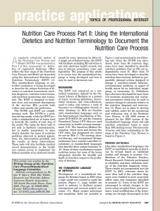 practice applications - Journal of the Academy of Nutrition and