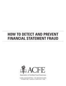 finding the truth - Association of Certified Fraud Examiners