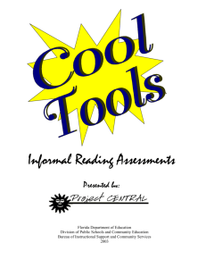 COOL TOOLS - Informal Reading Assessments