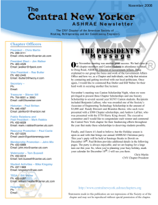 The President's - ASHRAE CNY Chapter website