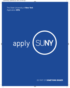 SUNY Application - State University of New York