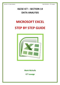 microsoft excel step by step guide