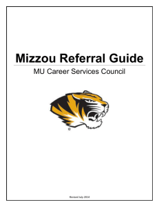 MUCSC Staff Referral Guide 2014