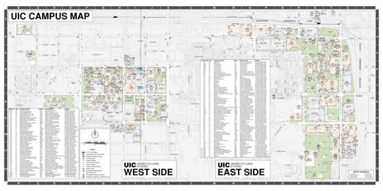 Uic East Campus Map Uic Campus Map West