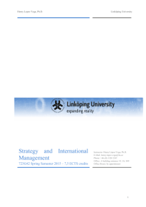 Course overview - IEI - Linköping University