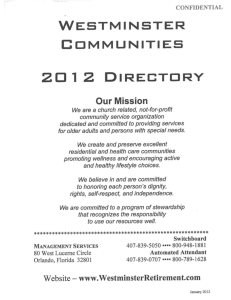 2012 Directory - Final.pub - Westminster Communities of Florida