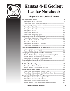 S149 Kansas 4-H Geology Leader Notebook, Ch. 4