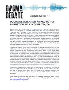 dogma debate crew kicked out of baptist church in compton, ca