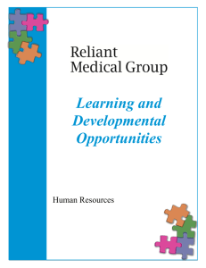 Table of Contents - Reliant Medical Group