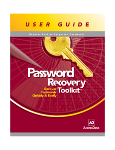 Password Recovery Toolkit Overview