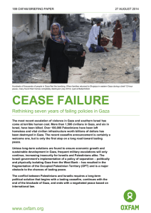 Cease Failure: Rethinking seven years of failing policies in Gaza