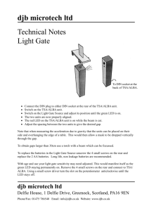 djb microtech ltd Technical Notes Light Gate