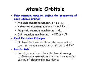 Atomic Orbitals