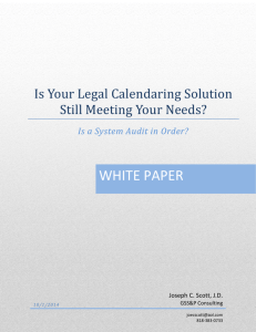 white paper - National Docketing Association