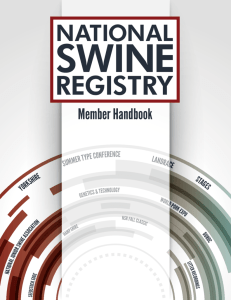 Member Handbook - National Swine Registry