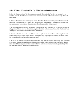 alice walker everyday use essay