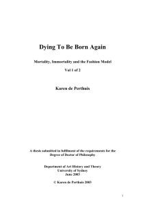 KdePerthuis_Dying to be Born Again_mortality, immortality and the