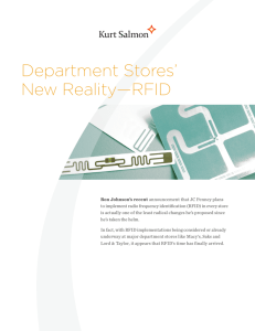 Department Stores' New Reality—RFID