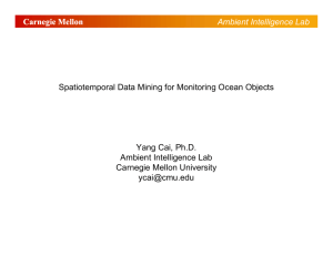 Spatiotemporal Data Mining for Monitoring Ocean Objects Carnegie