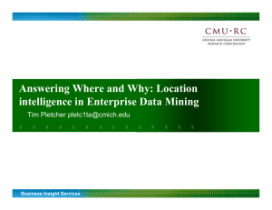 Answering Where and Why: Location Intelligence in Enterprise Data