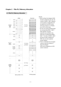 Chapter 2 FBs-PLC Memory Allocation