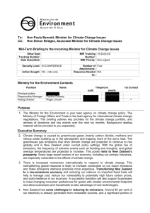 Hon Simon Bridges, Associate Minister for Climate Change Issues M