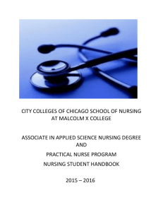 Nursing Student Handbook - City Colleges of Chicago