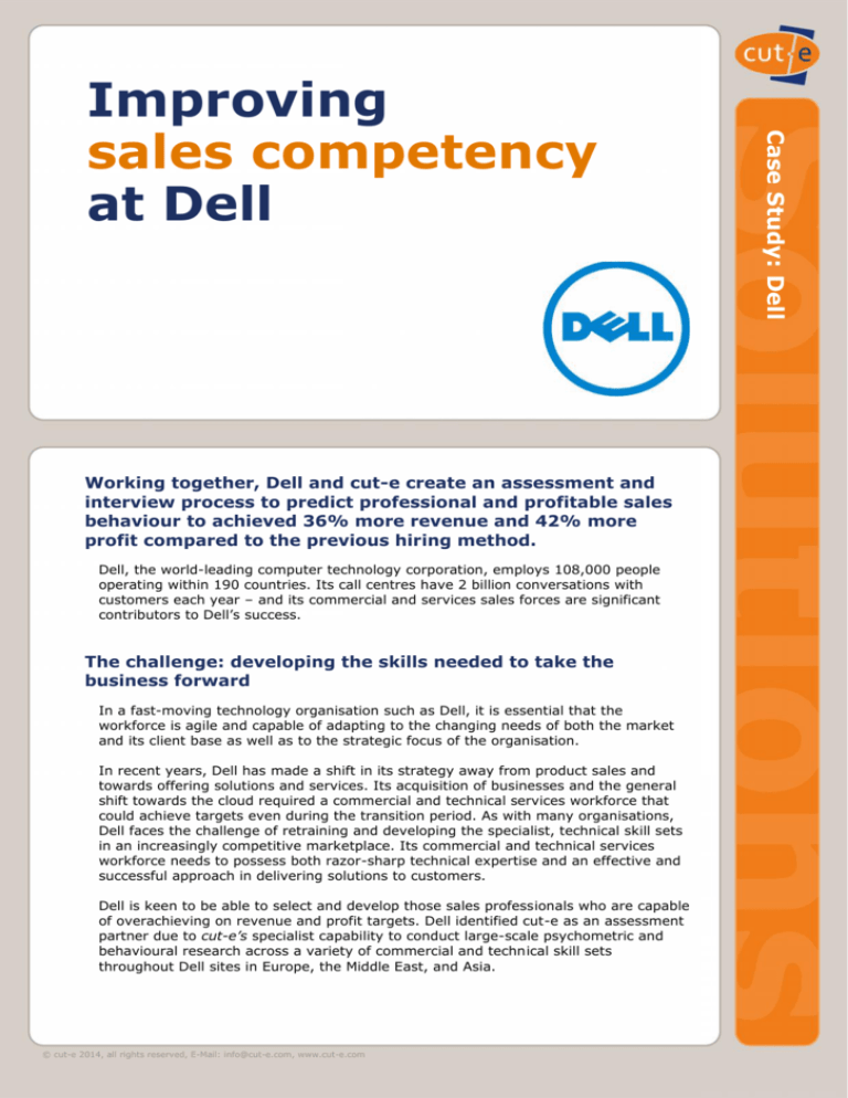 Improving sales competency at Dell cute