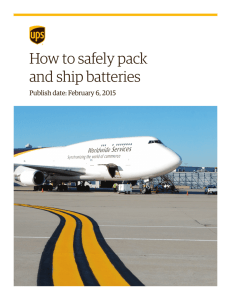 How to safely pack and ship batteries